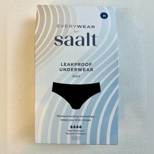 Saalt Leak Proof Menstrual Period Underwear Regular Absorbency Size medium Black